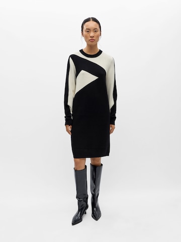 OBJECT - Vestido de punto 'OBJRAY' en negro