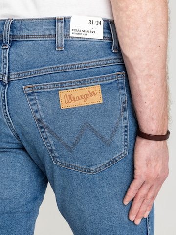 Slimfit Jeans 'TEXAS SLIM THE MARVERICK 112330696' di WRANGLER in blu
