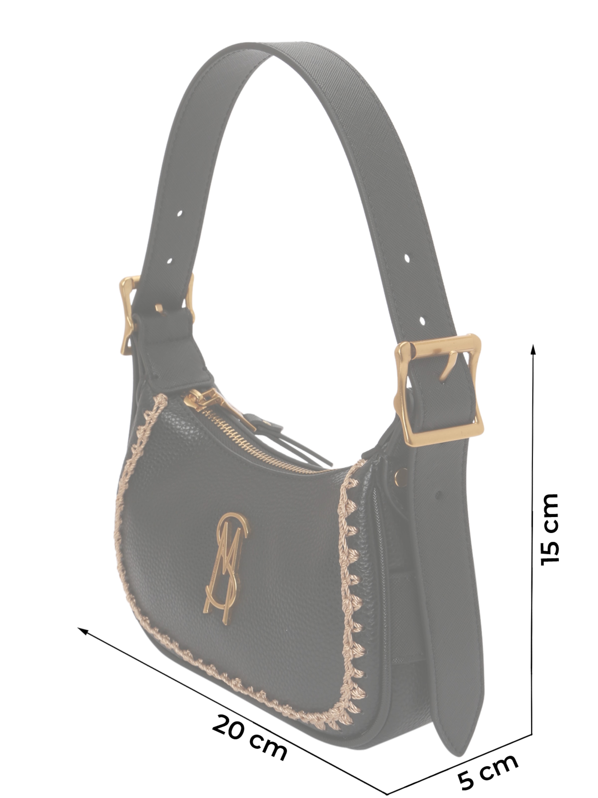 STEVE MADDEN Schultertasche 'Belia' in Schwarz