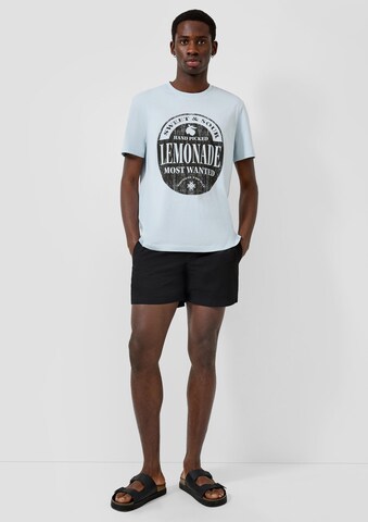 QS Badeshorts in Schwarz