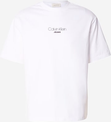 Calvin Klein Jeans Μπλουζάκι σε λευκό: μπροστά