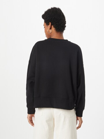 TOM TAILOR DENIM Sweatshirt in Schwarz