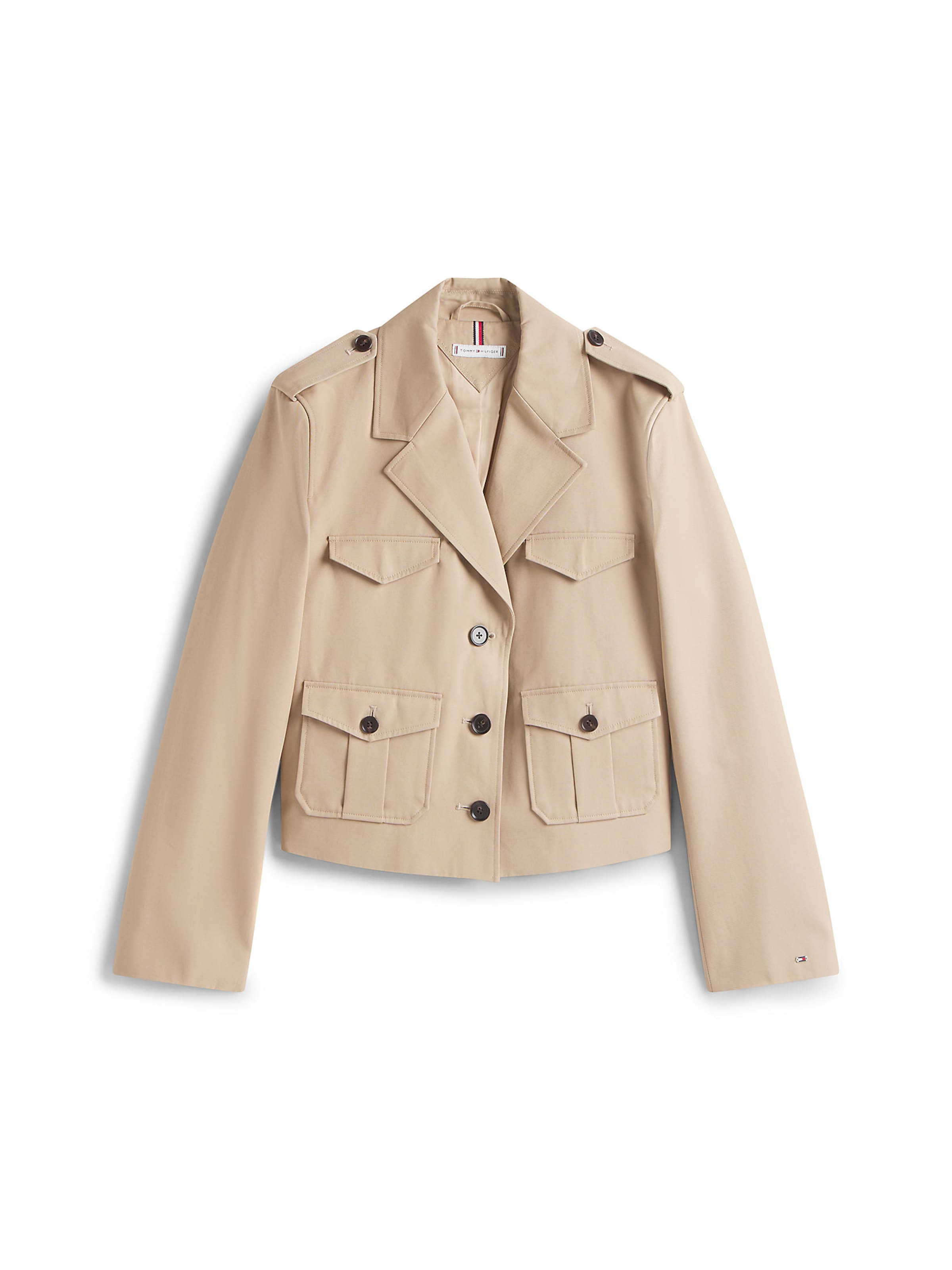 TOMMY HILFIGER Between-season jacket in Beige: front