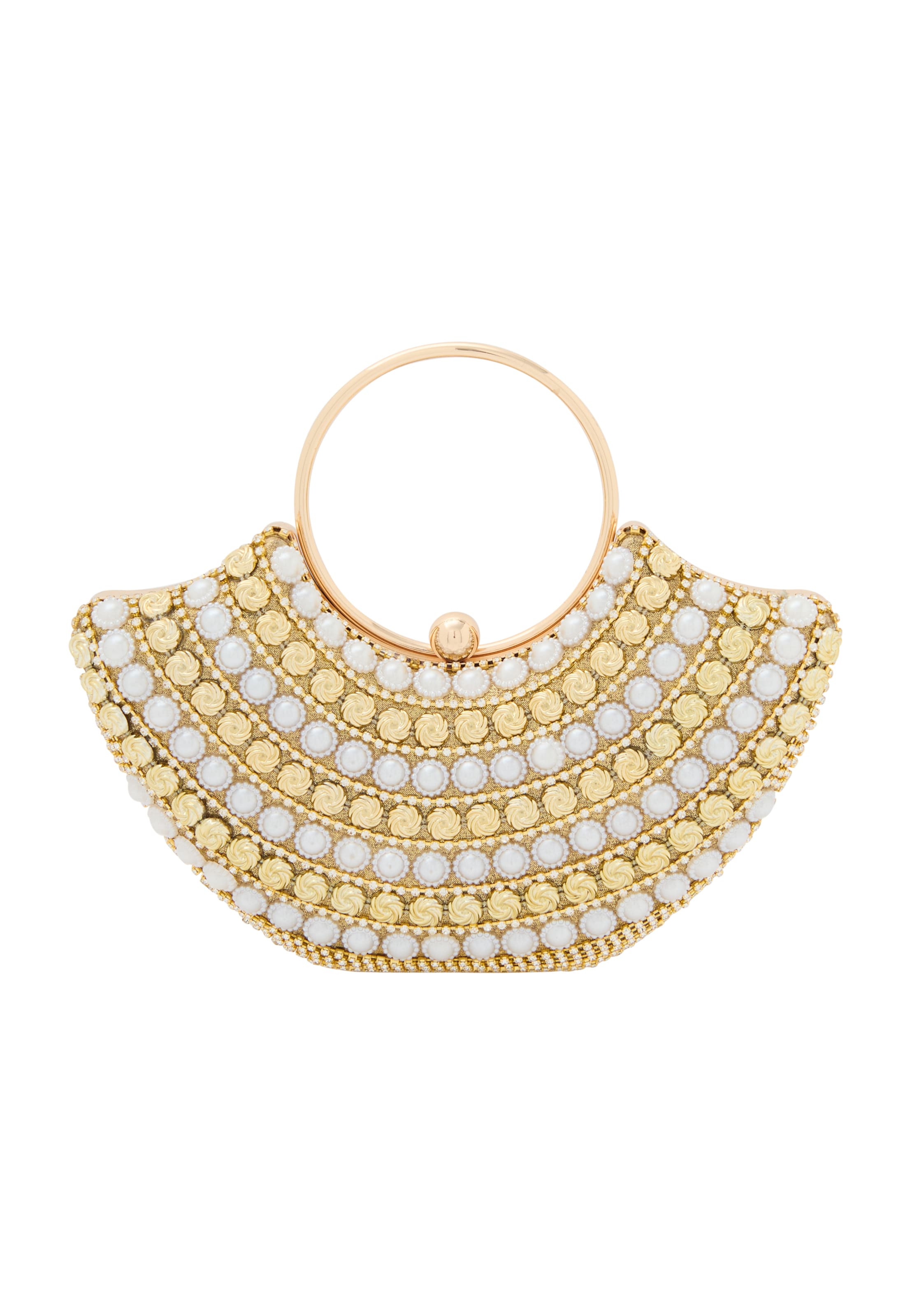 faina - Clutches em bege: frente