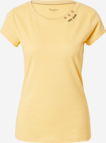 Pepe Jeans - Camiseta 'RAGY' en amarillo: frente