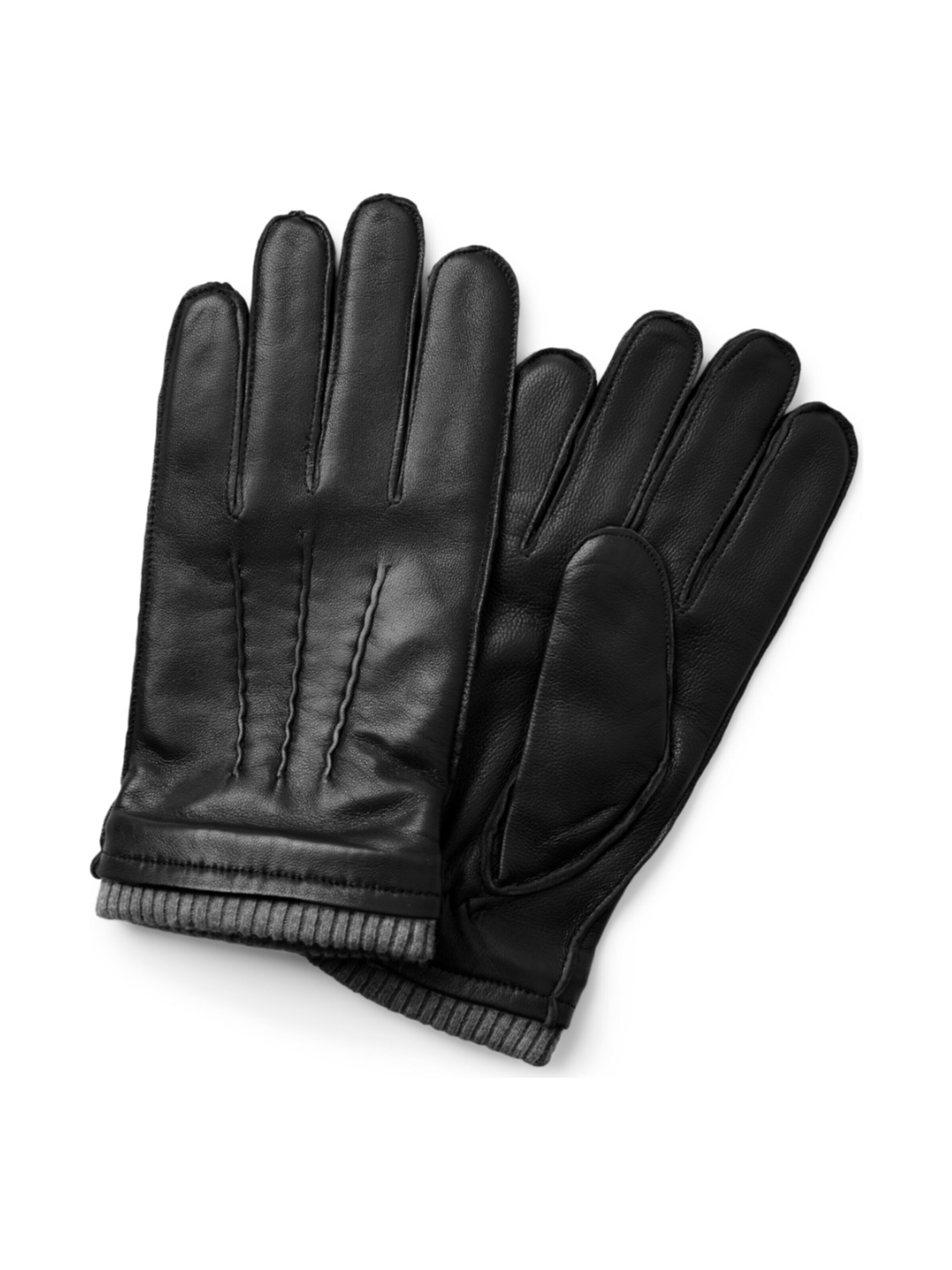 Trendhim Full finger gloves 'Fjeld' in Black: front