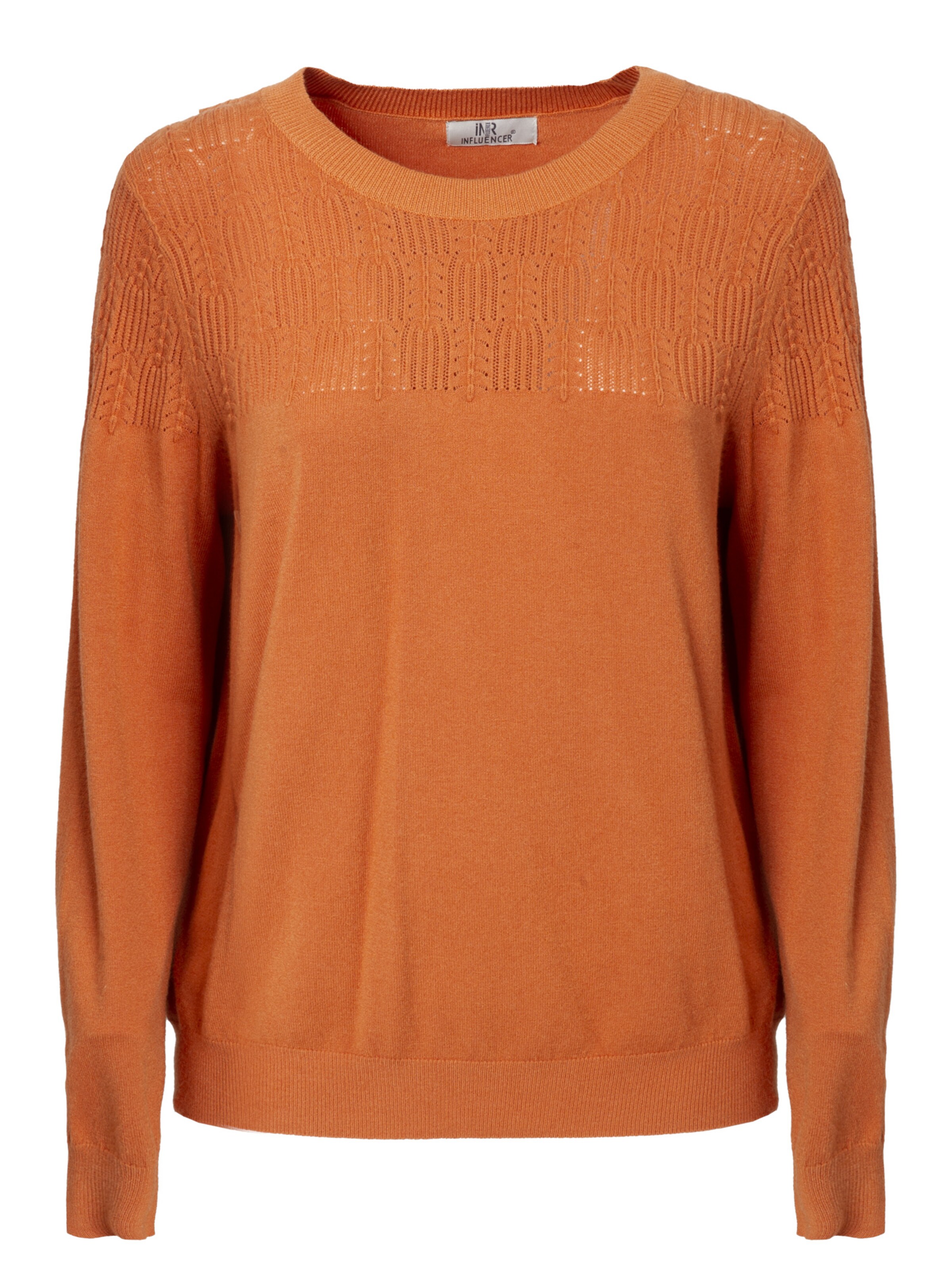 Influencer Pullover i orange: forside