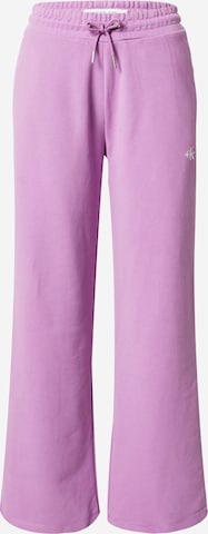 Calvin Klein Jeans Trousers in Pink: front