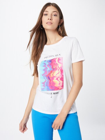 T-shirt River Island en blanc : devant