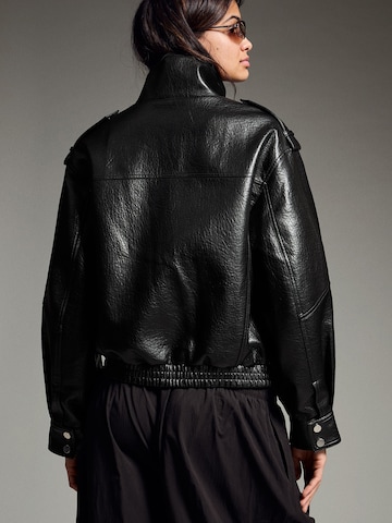 Bershka Between-season jacket in Black
