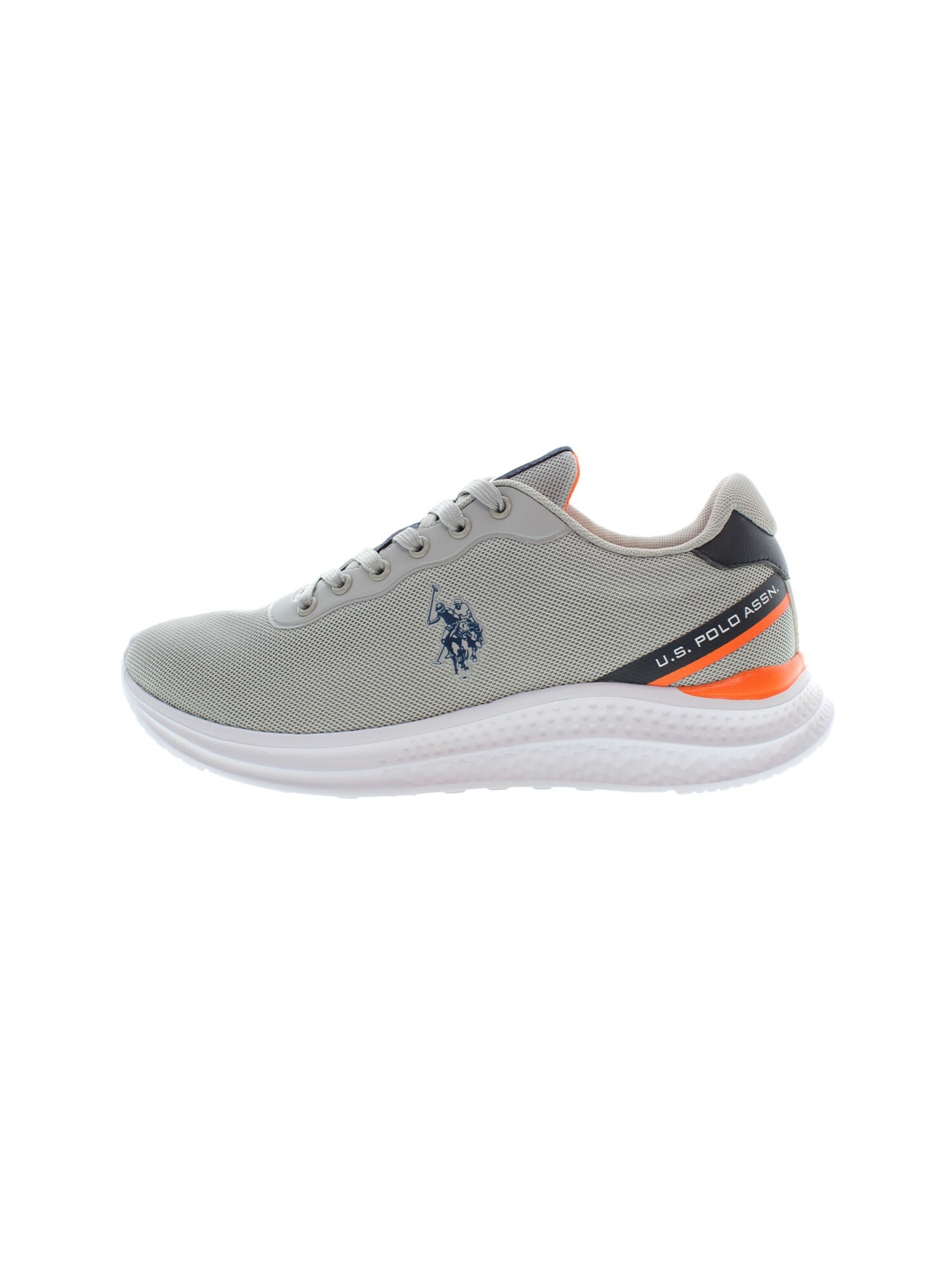 U.S. POLO ASSN. - Sapatilhas baixas 'Kaleb' em cinzento: frente