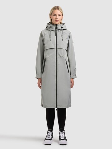 khujo Between-Seasons Coat in Grey: front