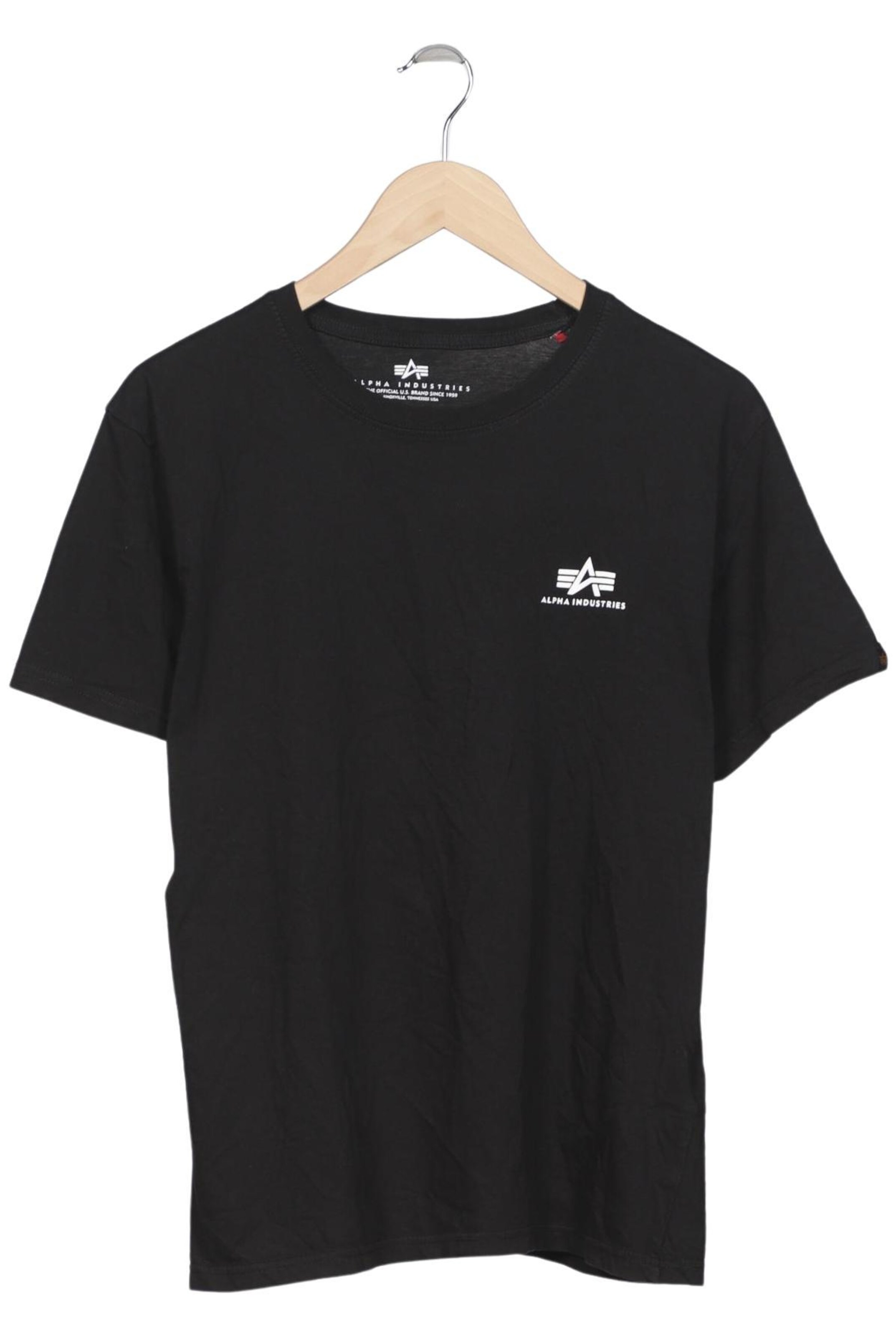 ALPHA INDUSTRIES Shirt in L in Black: front