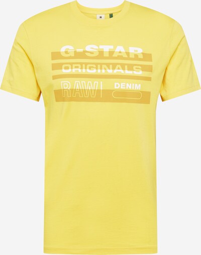 G-Star RAW Shirt in de kleur Geel / Mosterd / Wit, Productweergave
