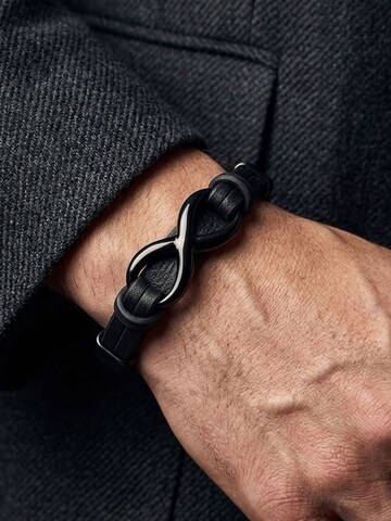 UNIQAL Armband 'INFINITY' in Zwart