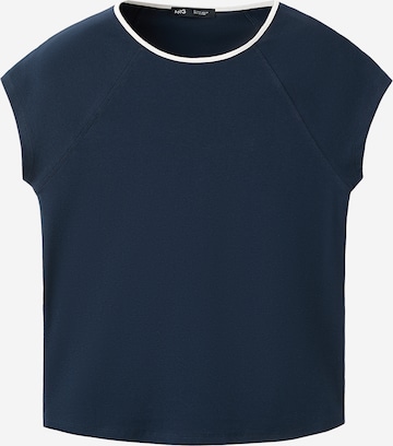 Tricou 'CONTI' de la MANGO pe albastru: față