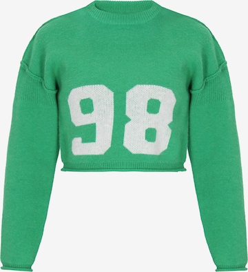 MYMO Sweter w kolorze zielony: przód