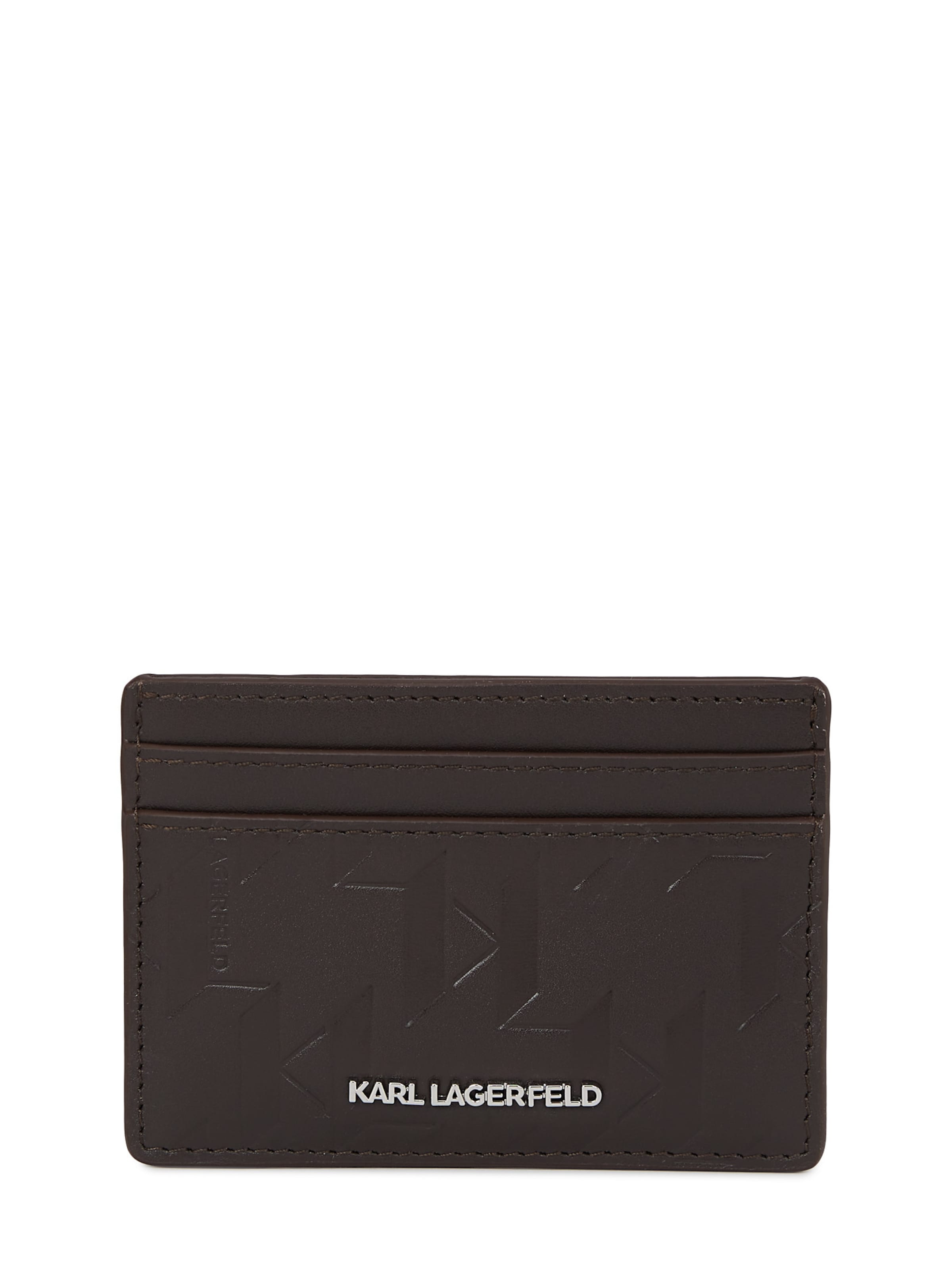 brūns Karl Lagerfeld Karšu maks: no priekšpuses