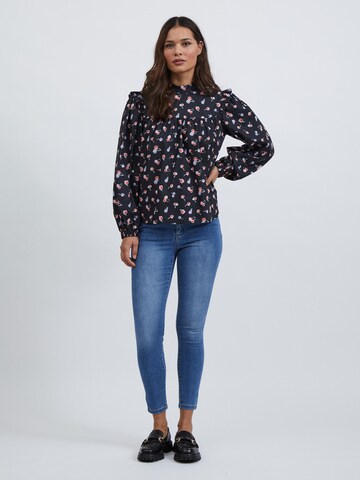 VILA Bluse in Schwarz