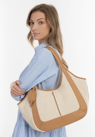 DreiMaster Maritim Shopper in Beige: front