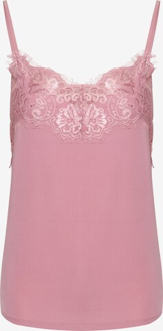 SOAKED IN LUXURY - Top 'CLARA' em rosa: frente