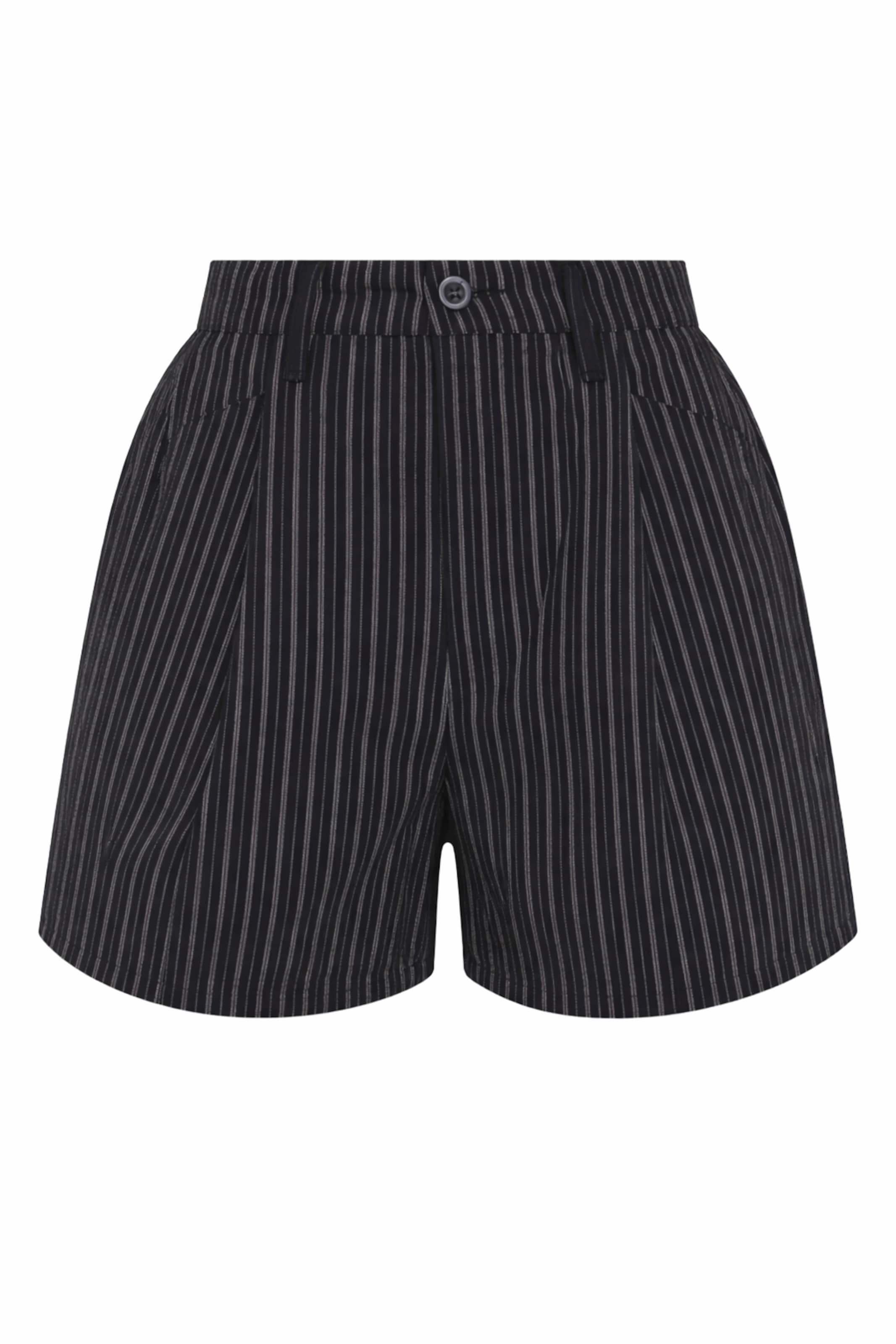 Loosefit Pantaloni con pieghe di BRAVE SOUL in nero: frontale