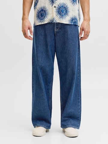 JACK & JONES Wide leg Jeans 'JJIDave JJJax' in Blauw: voorkant