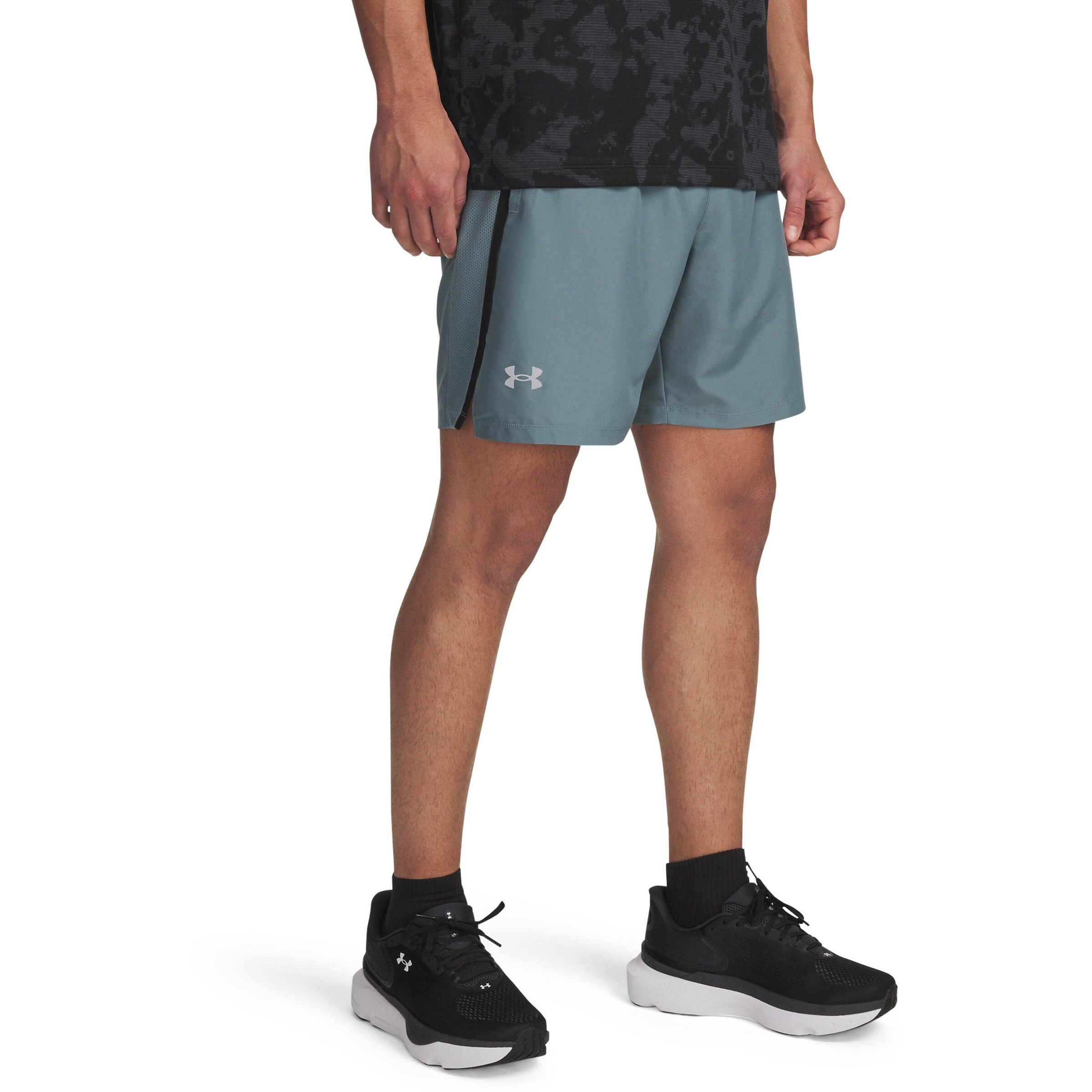 UNDER ARMOUR Regular Sportbroek 'Launch 7' in Blauw: voorkant