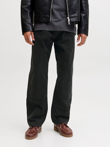 JACK & JONES Loosefit Hose 'JJBaggy' in Schwarz: Vorderseite