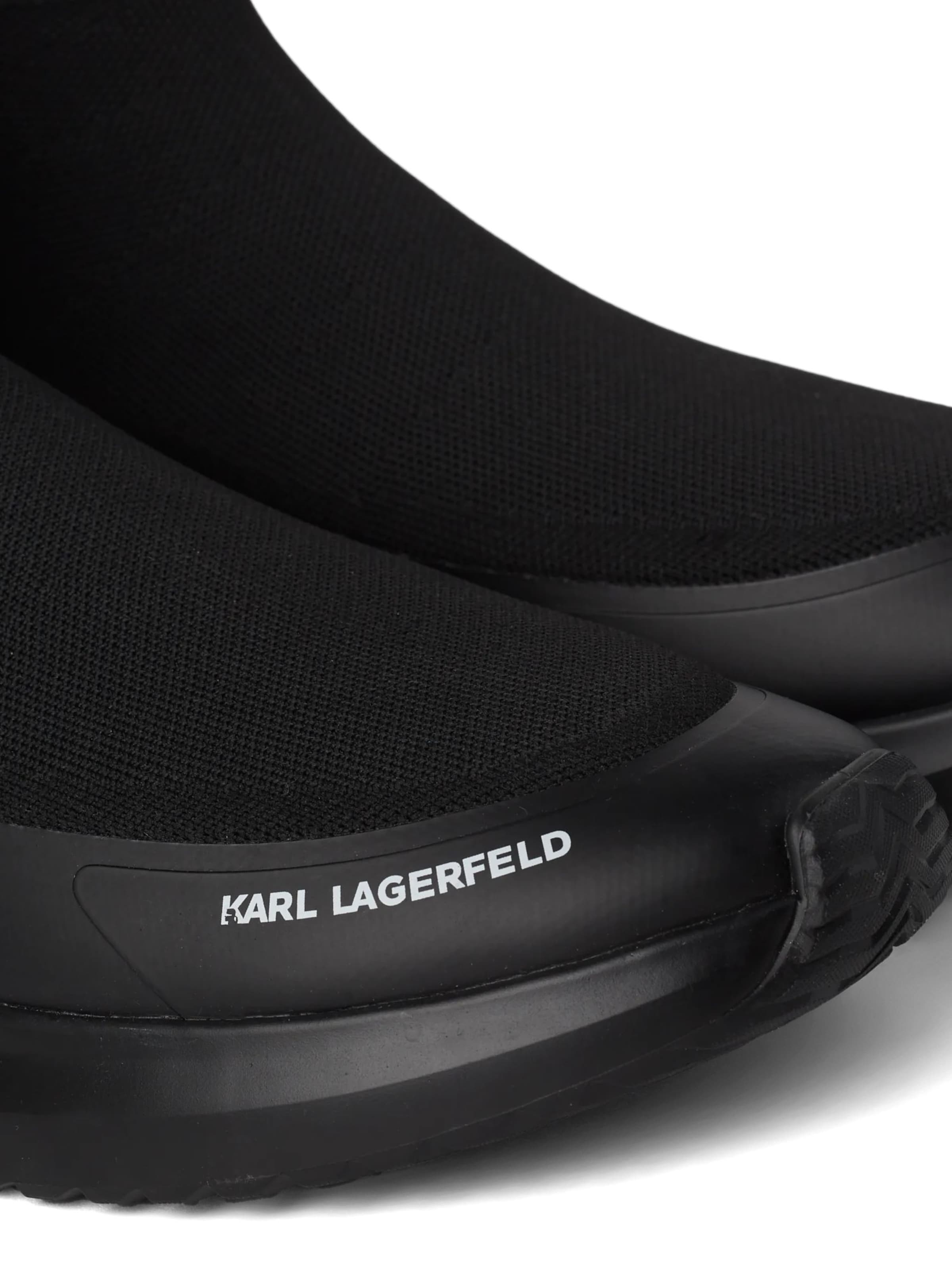 Karl Lagerfeld Sneakersy wysokie 'KITE RUN' w kolorze czarny