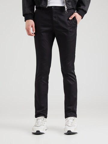 ARMANI EXCHANGE Slim fit Trousers in Black: front