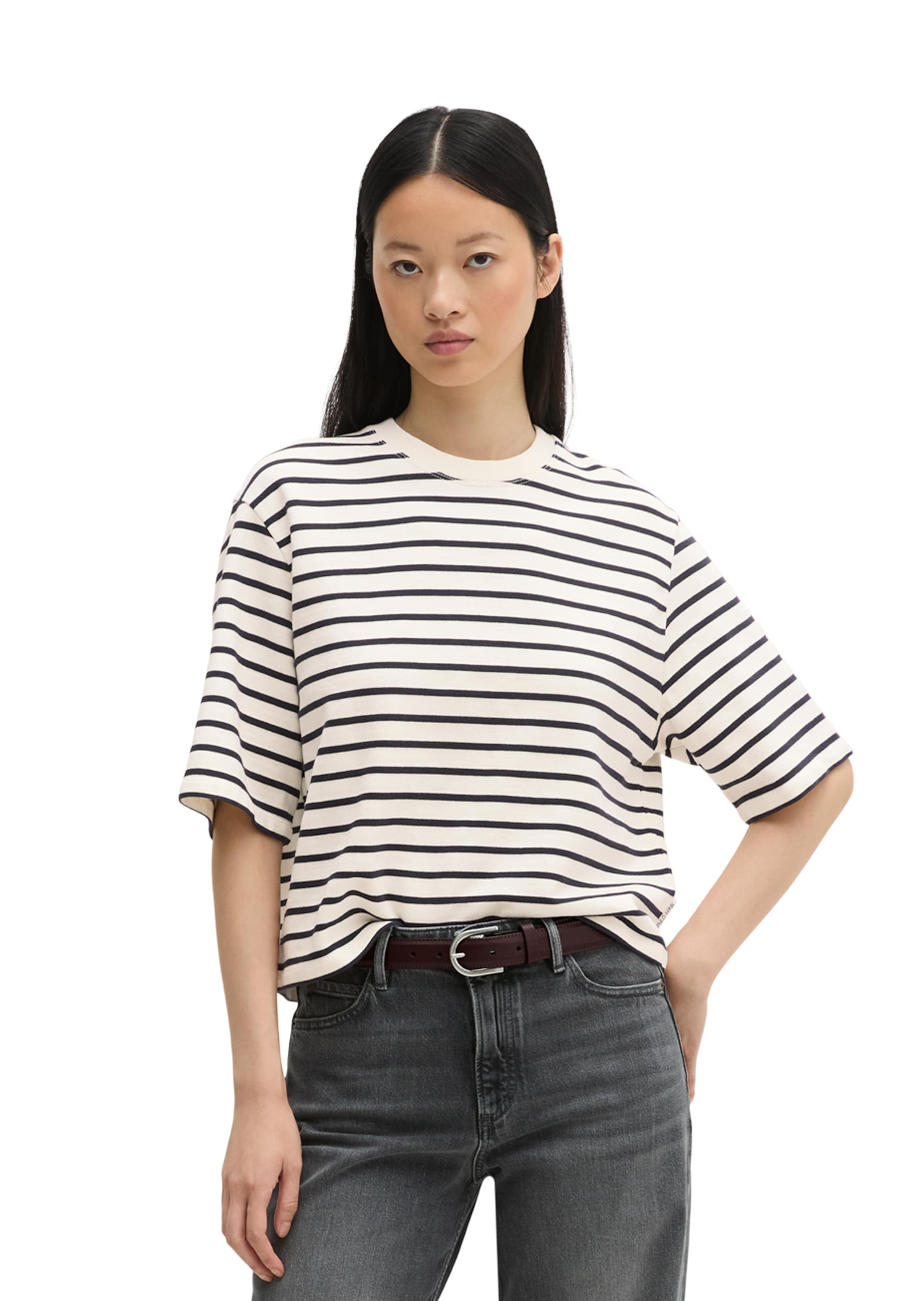 Marc O'Polo Shirt in Beige: voorkant