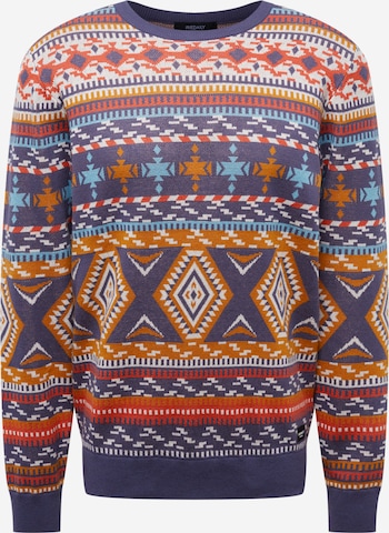 Iriedaily Sweater 'Indio' in Blue: front
