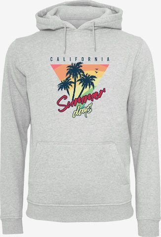 Sweat-shirt 'California Palmen Retro' F4NT4STIC en gris : devant