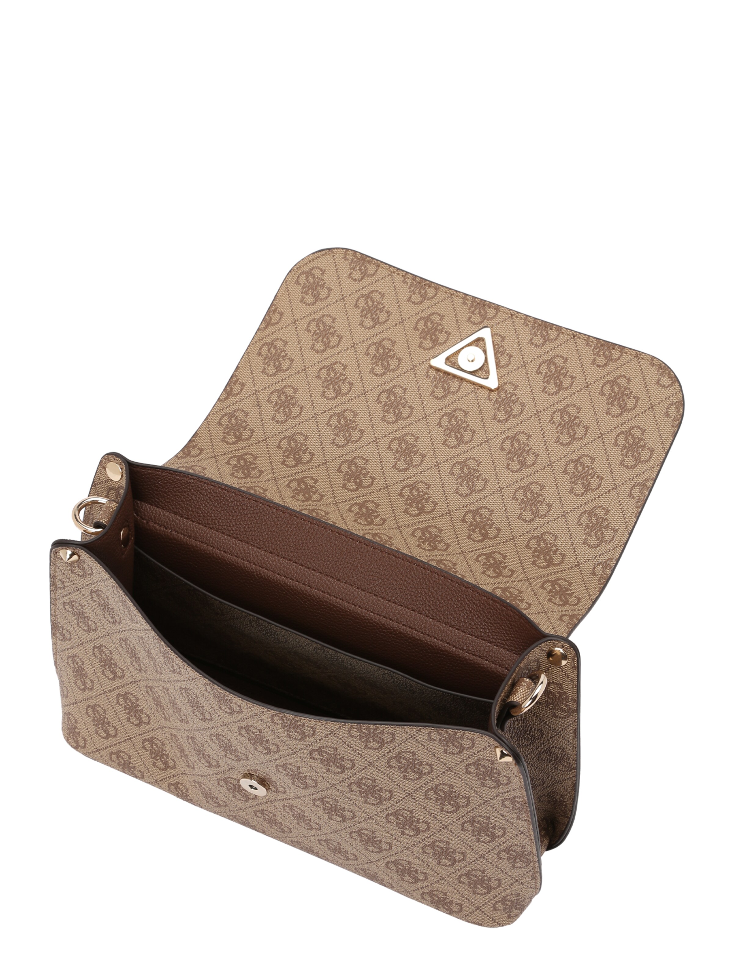 GUESS Сумка через плечо 'MERIDIAN II FLAP CROSSBODY' в Коричневый