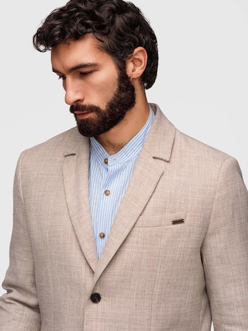 Coupe regular Veste de costume Ombre en marron