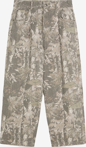 Bershka Baggy Farkut värissä vihreä: etupuoli