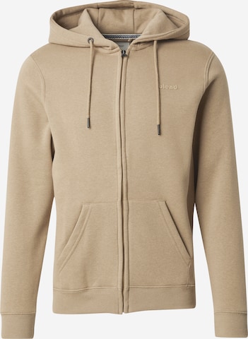Veste de survêtement 'Downton' BLEND en beige : devant
