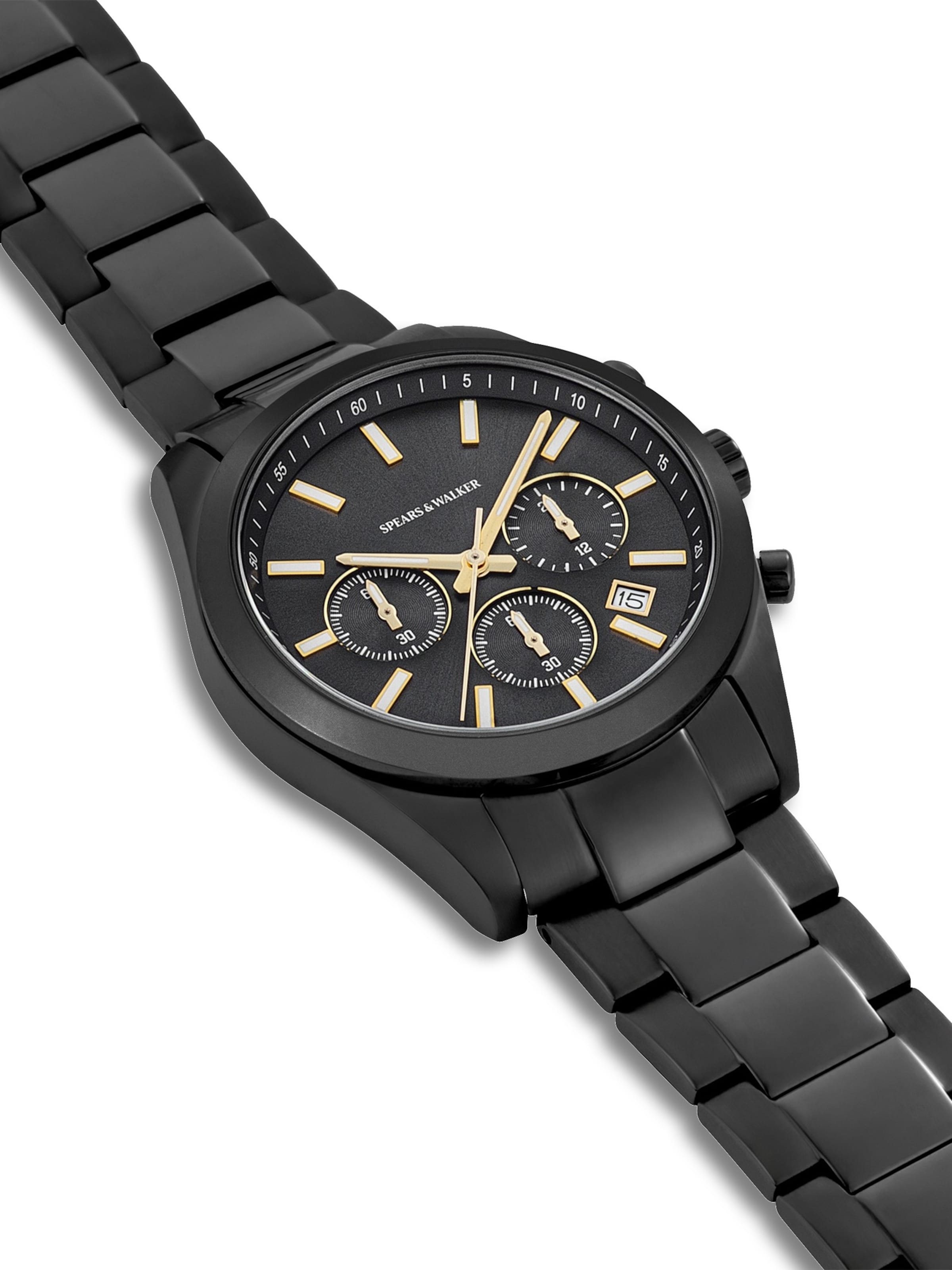 Orologio analogico di Spears & Walker in nero