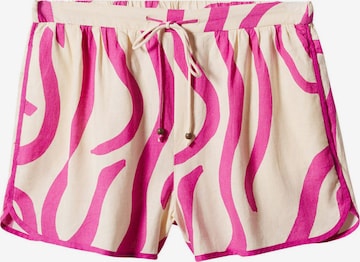 MANGO Regular Pants 'LIMON' in Pink: front