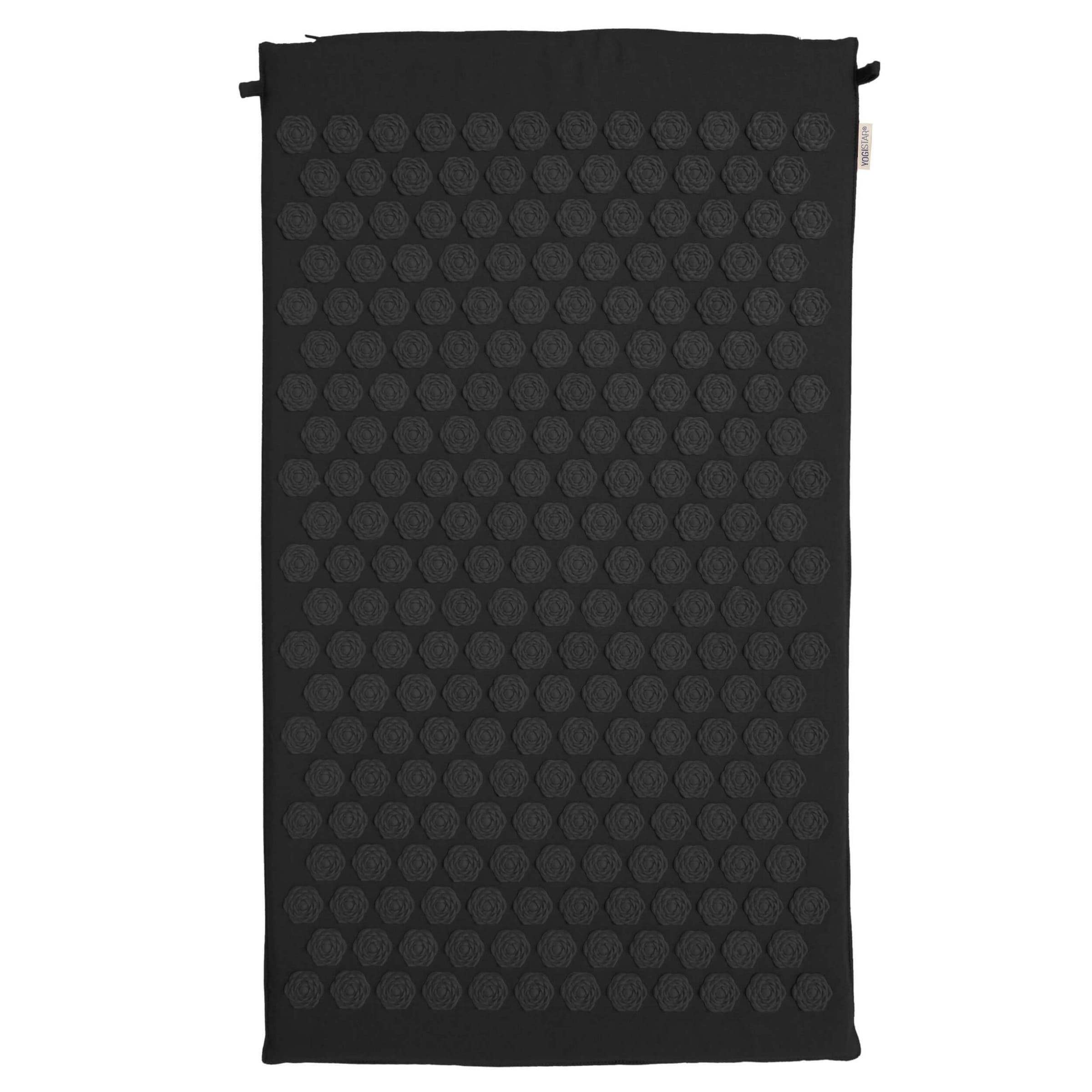 YOGISTAR.COM Mat 'Relax Lotus' in Black: front