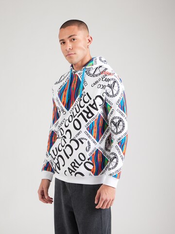 Carlo Colucci Sweatshirt i hvid: forside