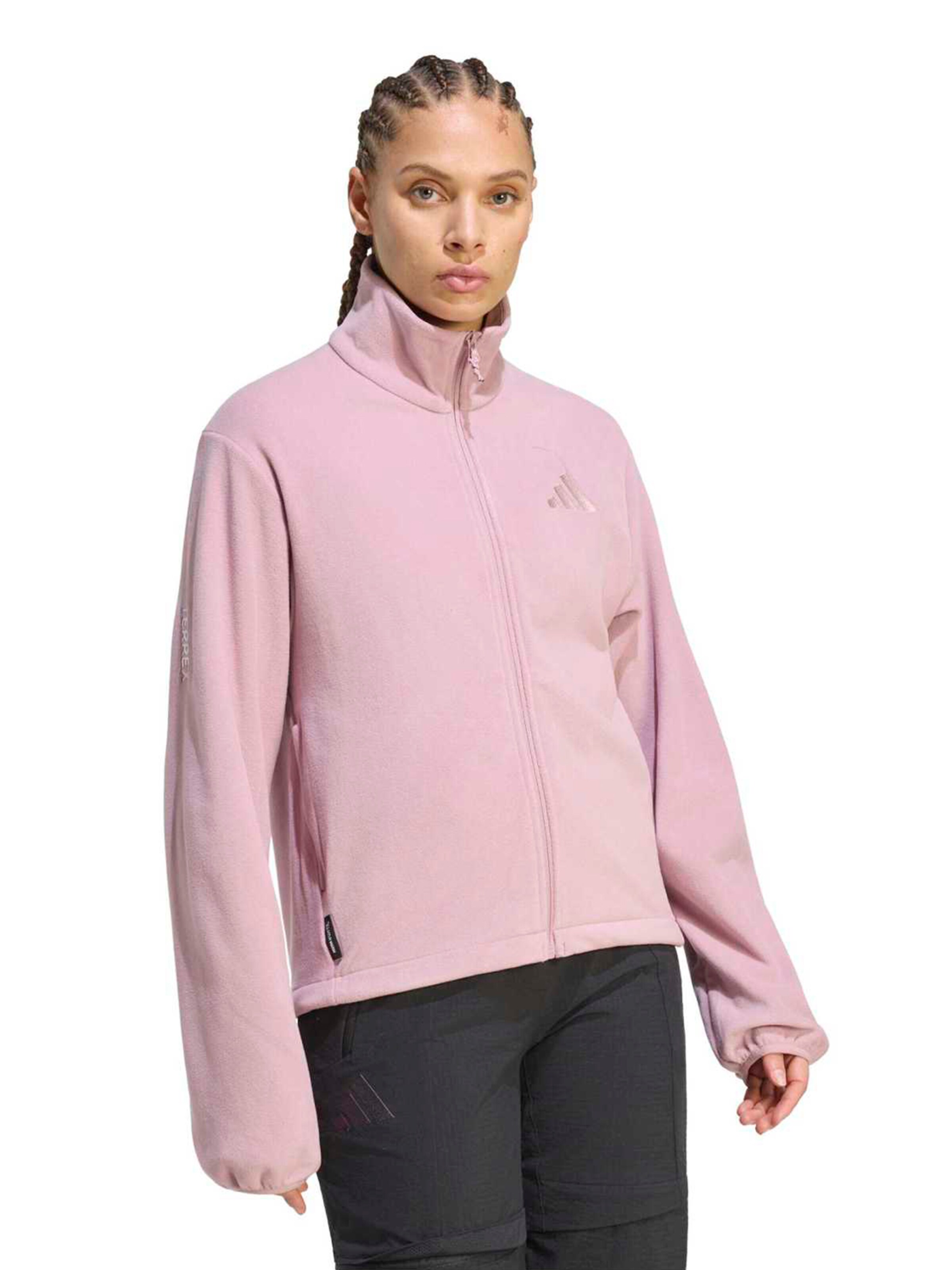 ADIDAS TERREX - Casaco de velo funcional em roxo: frente