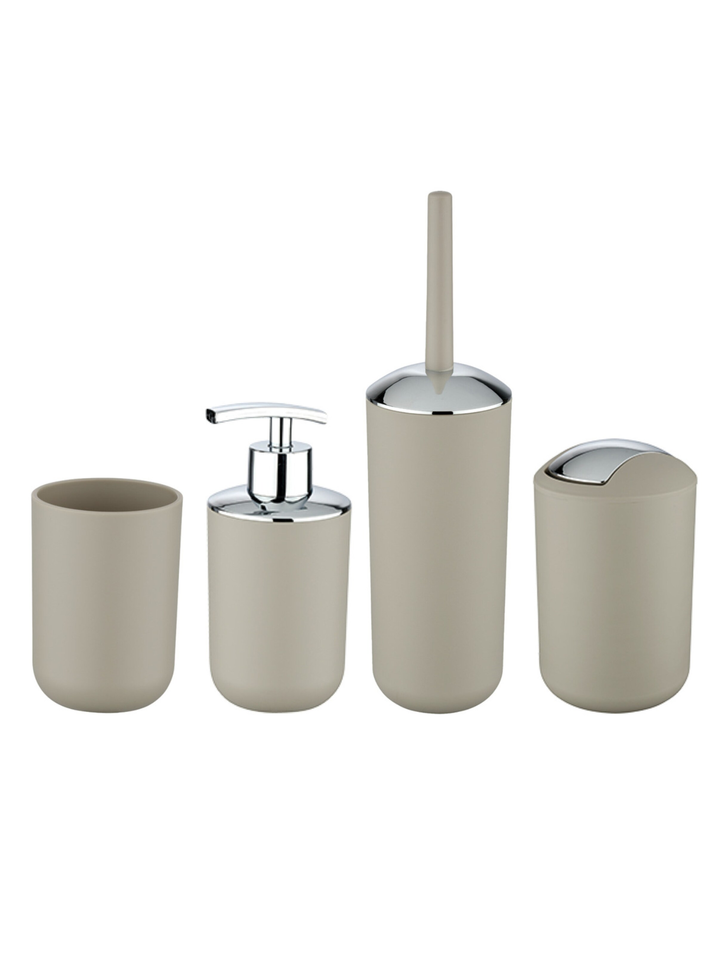 Wenko Bad-Accessoire Set 'Brasil' in Grau: Vorderseite