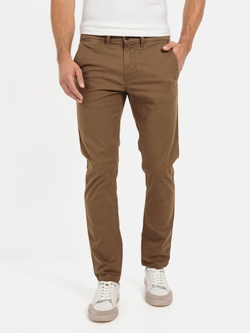 CAMEL ACTIVE Slimfit Chinohose in Braun: Vorderseite