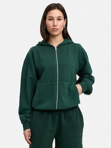 Daily Cotton Sweatjacke 'DCCUENCA'‌‌‌ in Grün