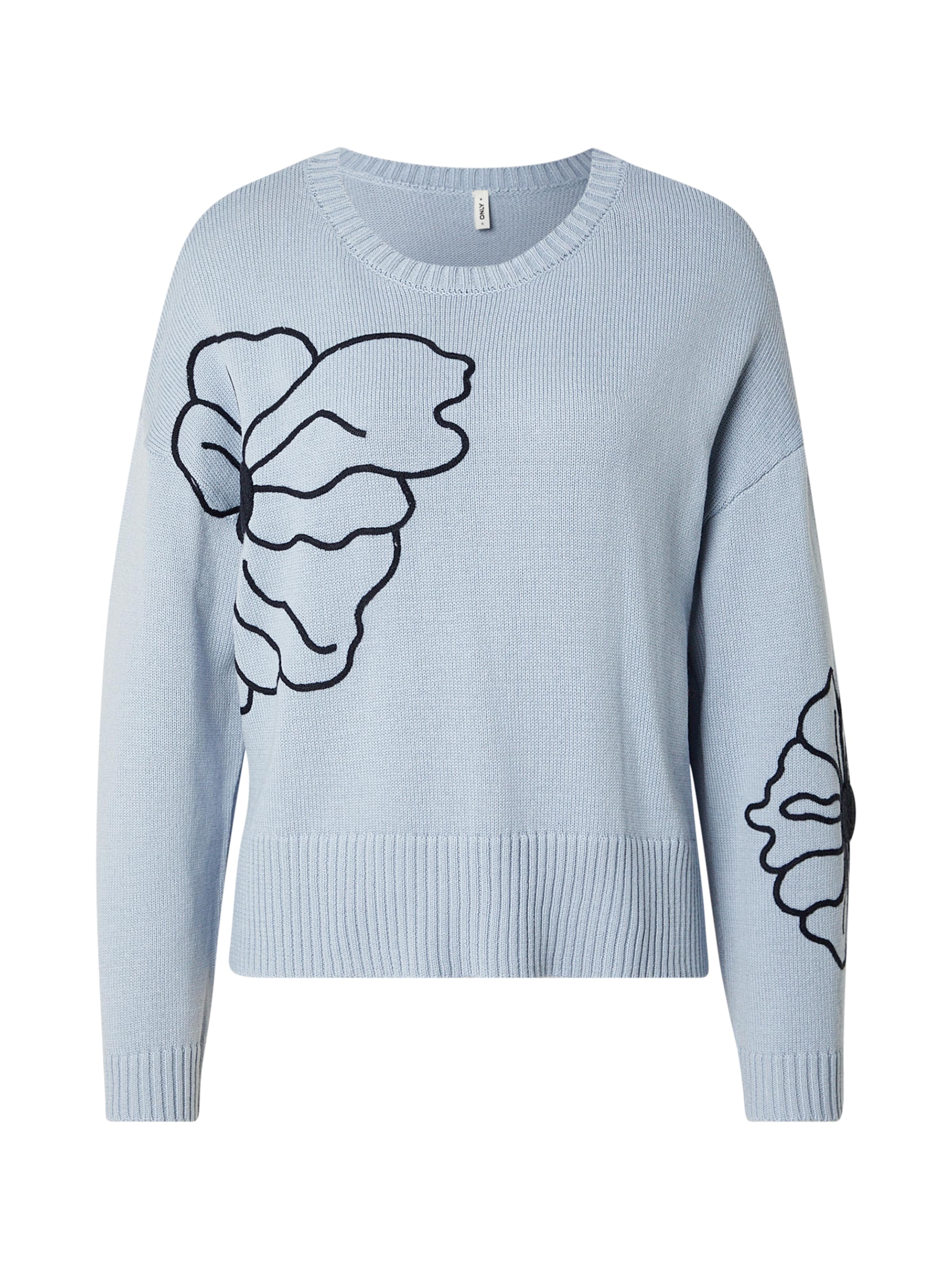 Pull-over 'ONLPETRA' ONLY en bleu : devant