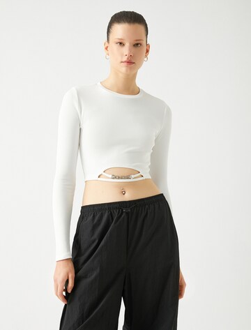 Koton Shirt in Wit: voorkant