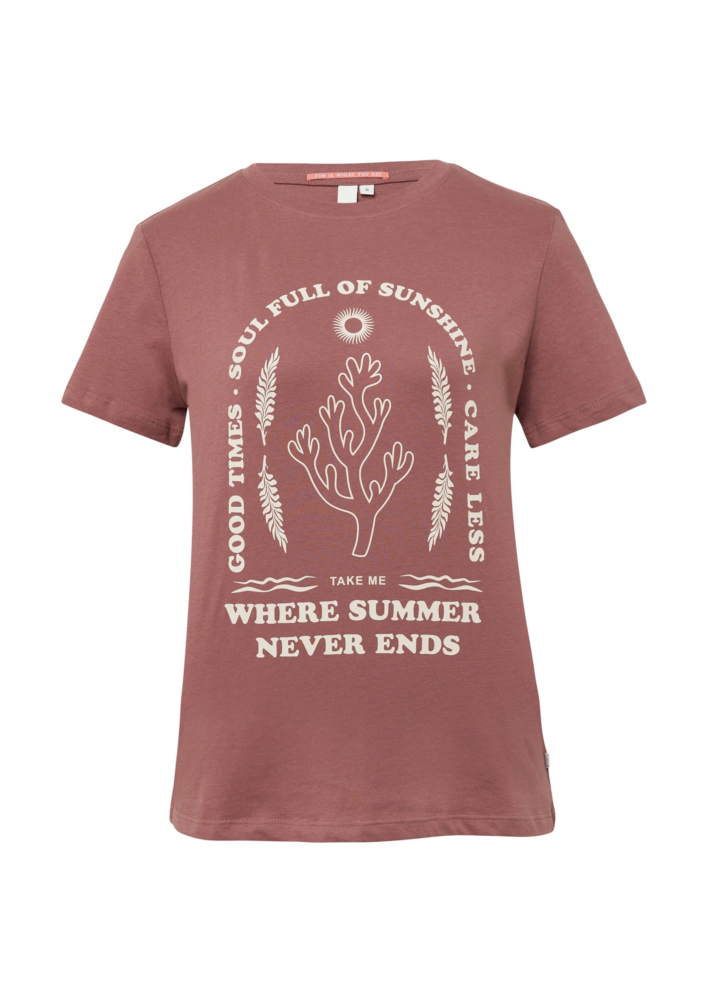 QS Shirt in Lila: Vorderseite