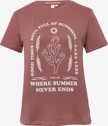QS Shirt in Lila: voorkant